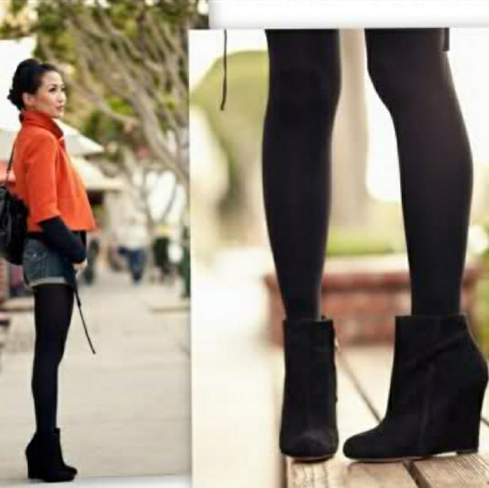 Sam Edelman Wilma suede wedge booties